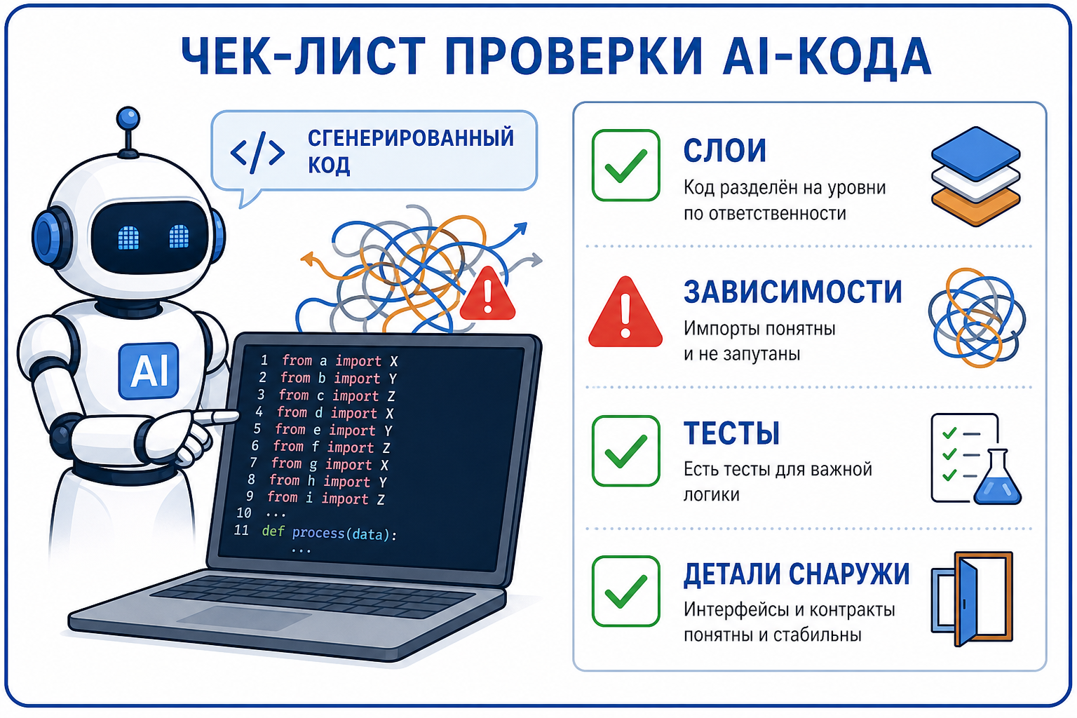 Чеклист ревью AI-кода
